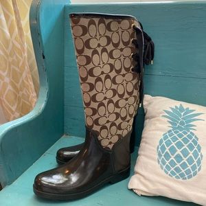 Coach rain boots
